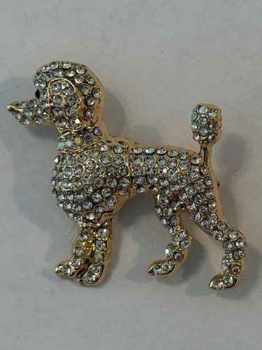 Crystal rhinestone poodle - poodle, dog